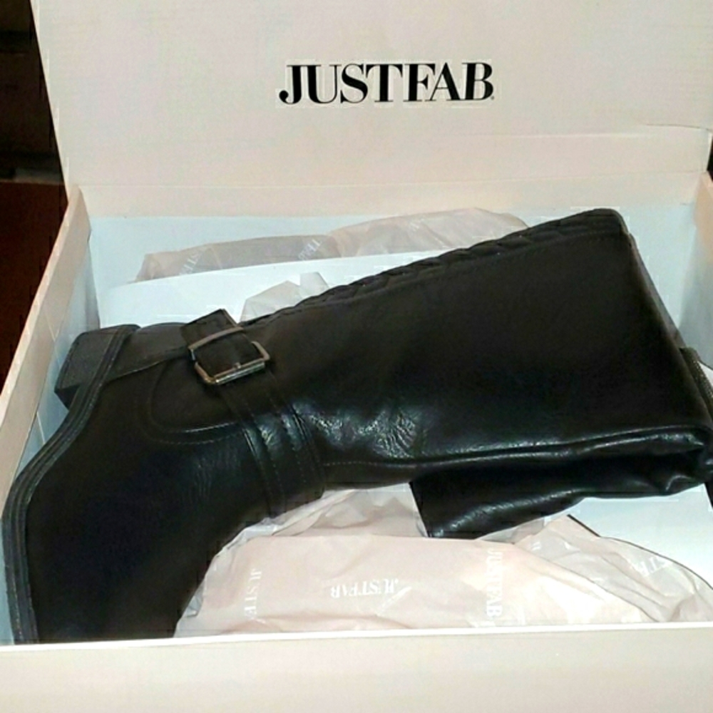NWT Just Fab size 6 tall boots in black - Picture 4 of 4